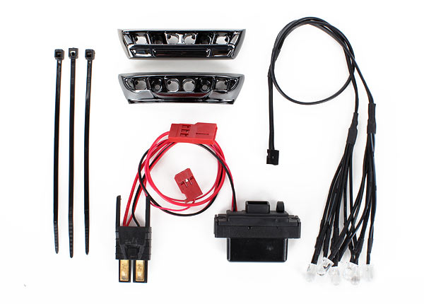 Traxxas LED light kit, 1/16 E-Revo (includes power supply, front