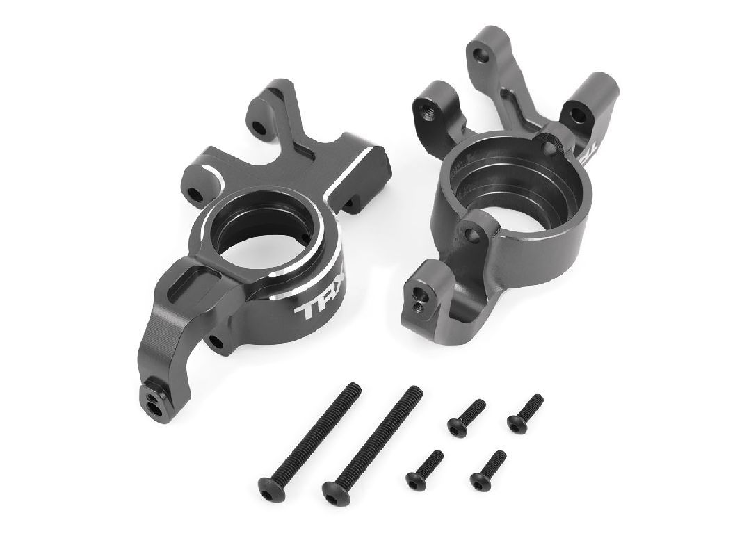 Traxxas Steering Blocks 6061-T6 Aluminum (Gray) Left & Right