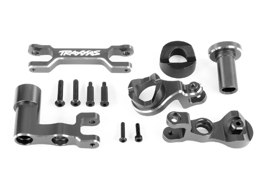 Traxxas Steering Bellcranks (L&R)/Draglink(6061-T6 AL Gray)(XRT)
