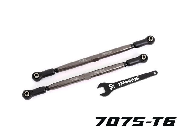 Traxxas Toe Links Front (Tubes Gray 7075-T6 Aluminum) (2)