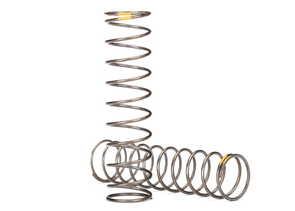 Traxxas Springs, shock (natural finish) (GTS) (0.22 rate, yellow