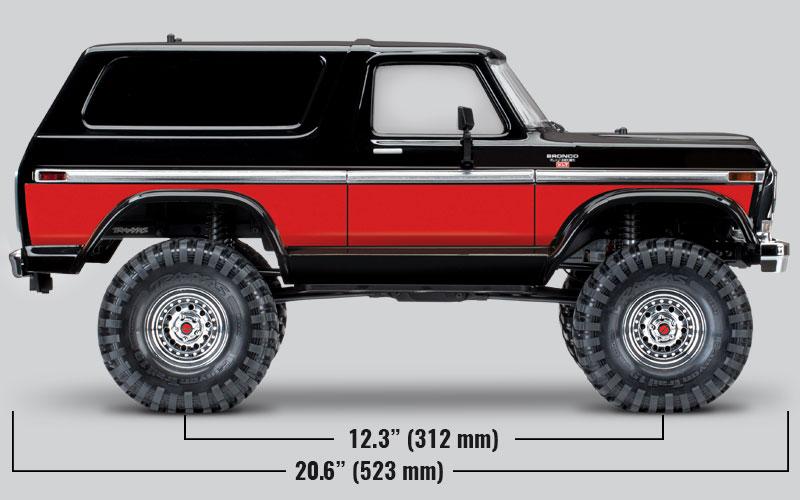 Traxxas TRX4 1979 Ford Bronco 1/10 Crawler, XL-5 HV, Titan 12T R