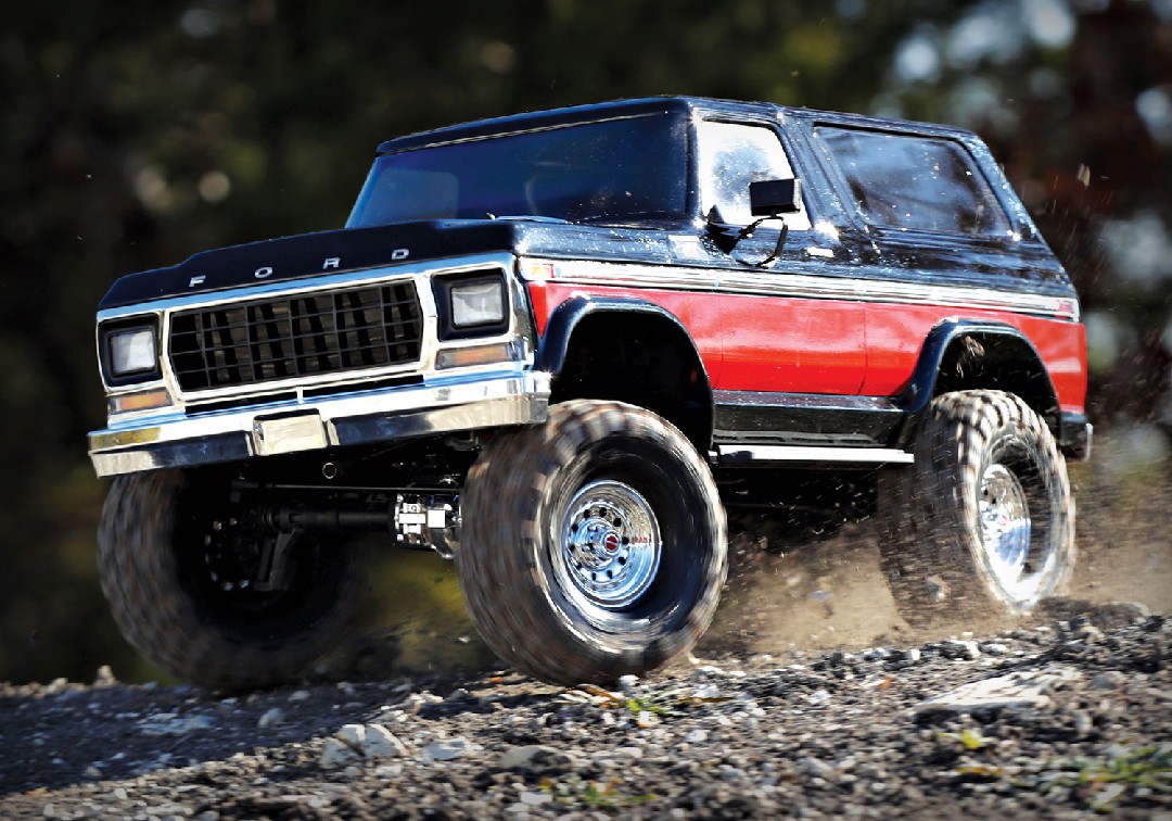 Traxxas TRX-4 1979 Ford Bronco Clipless Body - Red