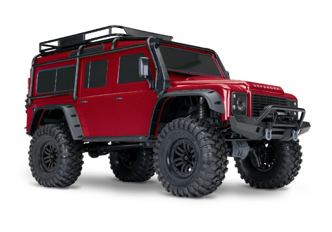 Traxxas 1/10 TRX-4 Defender 4WD RTR, Clipless Mounting - Red