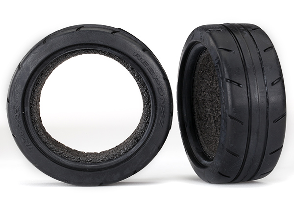 Traxxas Tires, Response 1.9\' Touring (front) (2)/ foam inserts