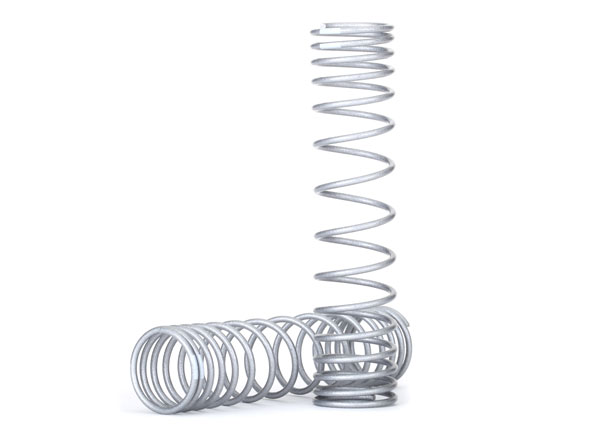 Traxxas Spring, shock, front (silver) (GTR) (progressive, 0.833