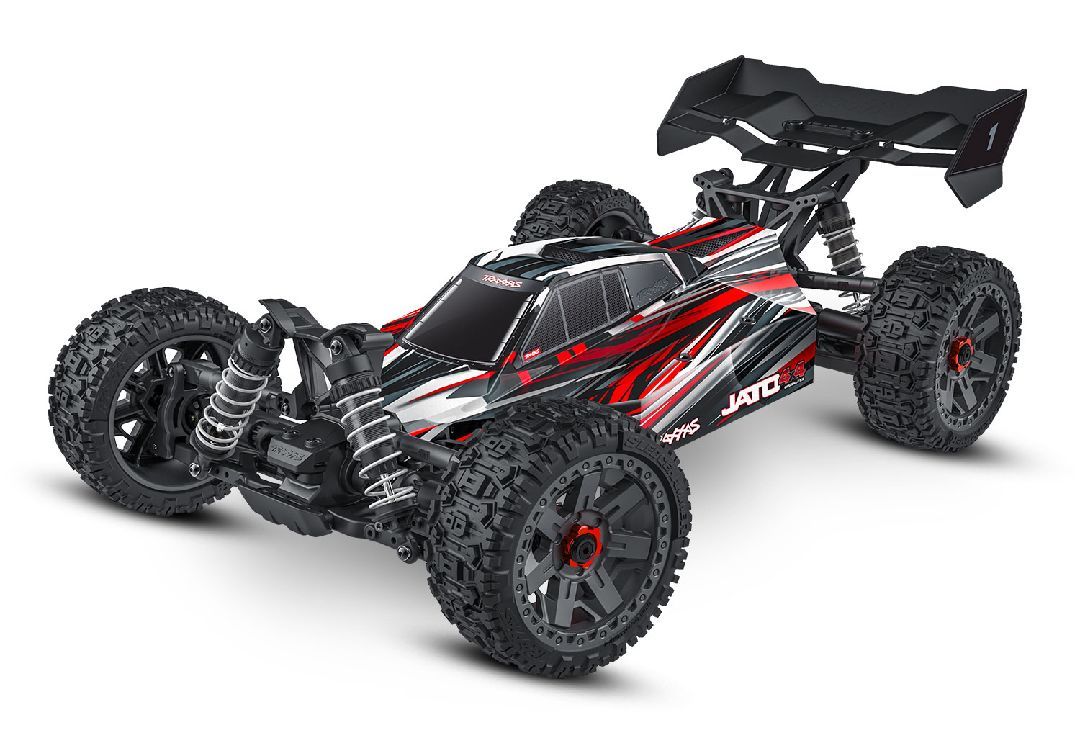 Traxxas Jato 4x4 Brushless BL-2S with clipless body - Red