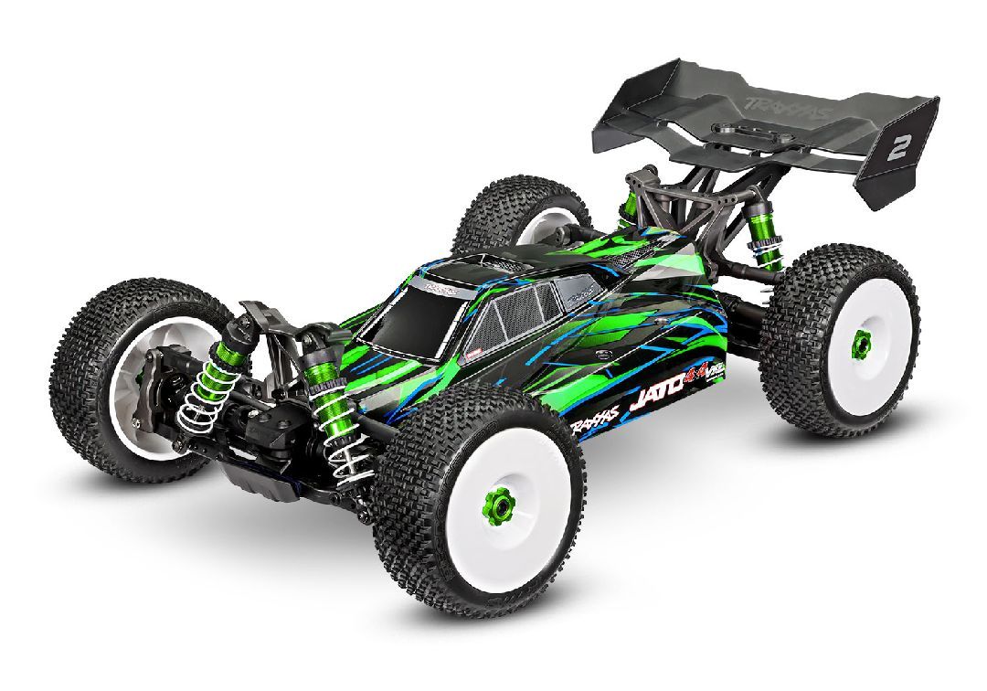 Traxxas Jato 4x4 Brushless VXL 1/8 Scale - Green clipless body