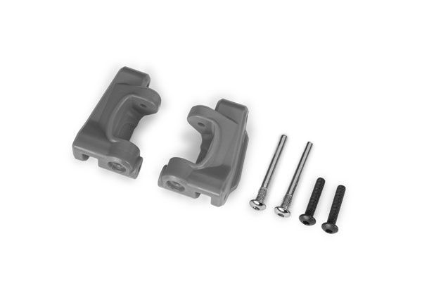 Traxxas Caster blocks, extreme heavy duty, Gray (2)