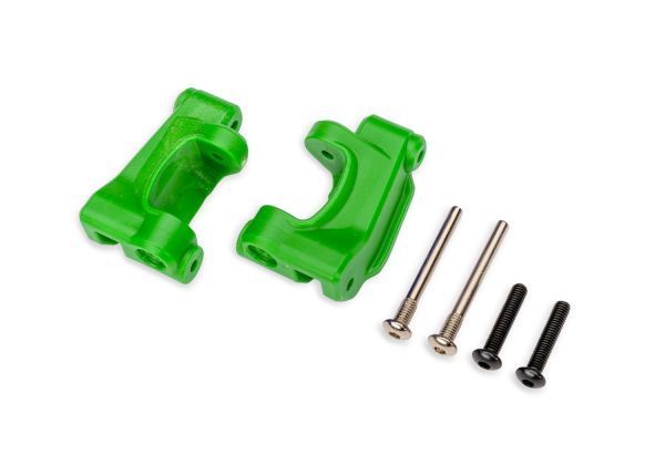 Traxxas Caster blocks, extreme heavy duty, Green (2) New