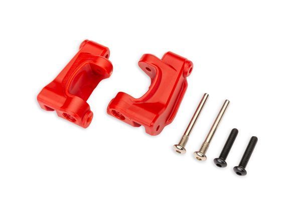 Traxxas Caster blocks, extreme heavy duty, RED (2) New