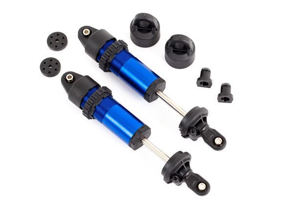 Traxxas Shocks, GT-Maxx, aluminum (blue-anodized)