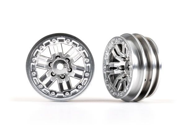 Traxxas Wheels, 1.0\" (Satin Chrome) (2)