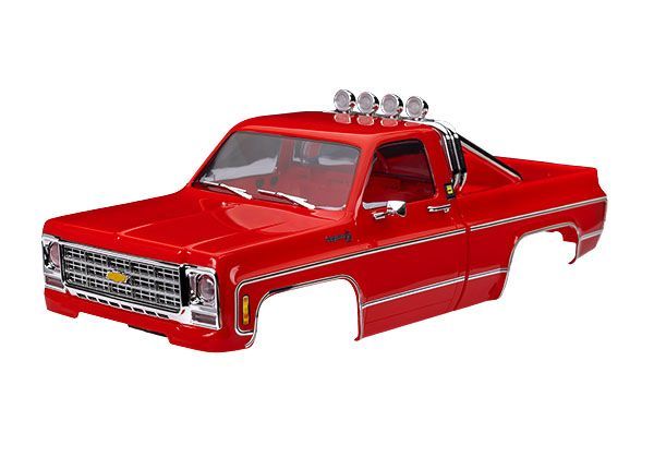 Traxxas Body Chevrolet K10 Truck (1979) Complete, red
