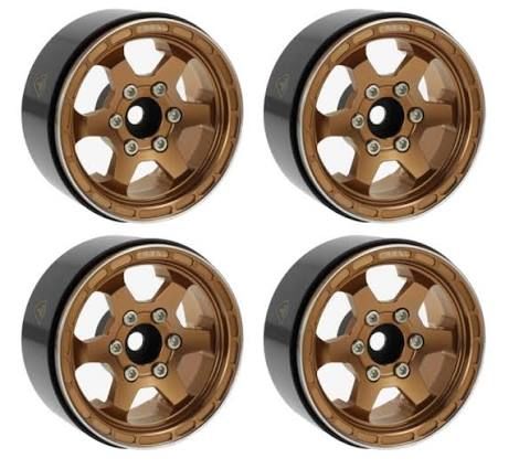 TREAL 1.9 Beadlock Wheels 1.9 inch Wheels (4P) Copper