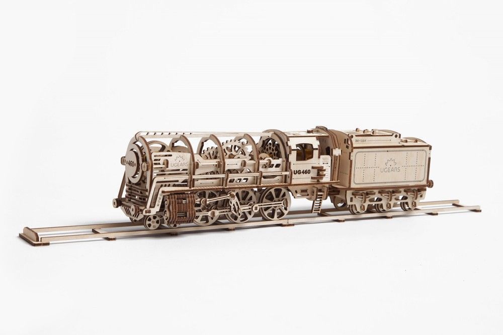 UGears Rails with Crossing - 200 pieces (Medium)