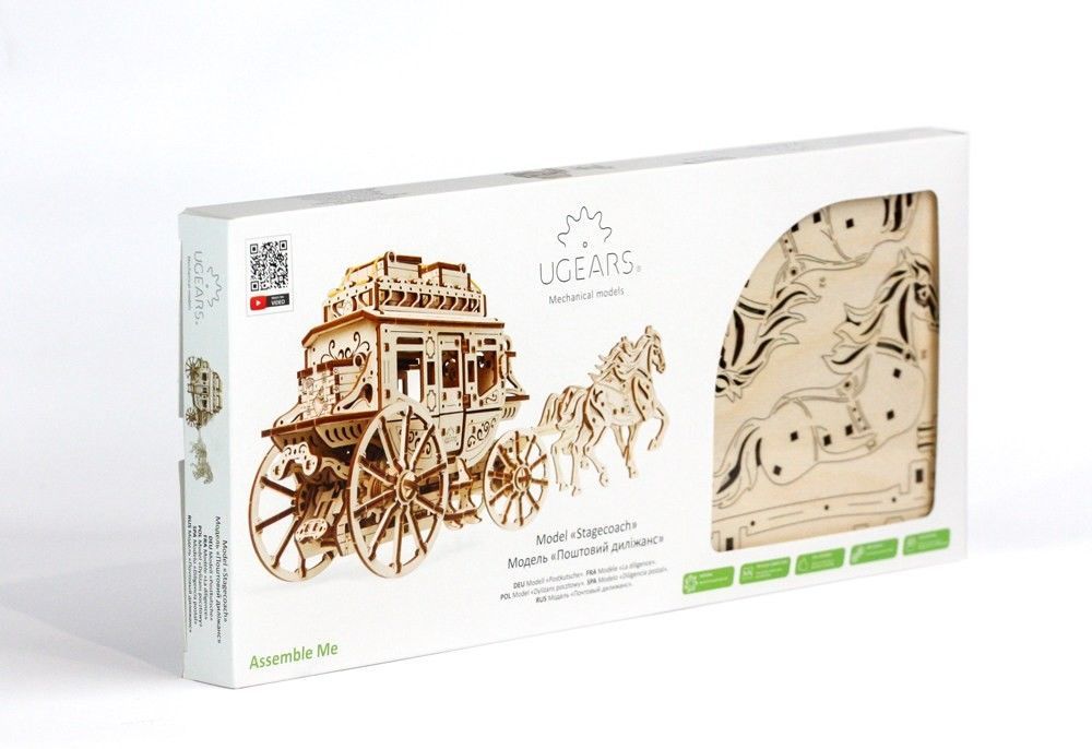 UGears Stagecoach - 248 pieces (Medium)