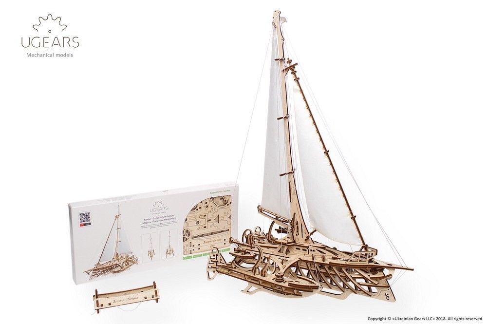 UGears Trimaran Merihobus Boat - 237 pieces