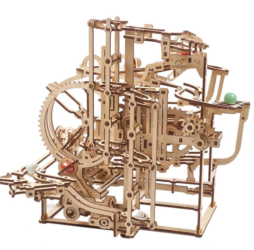 Ugears Marble Run Stepped Hoist (Marble - 2)t - 400 Pieces