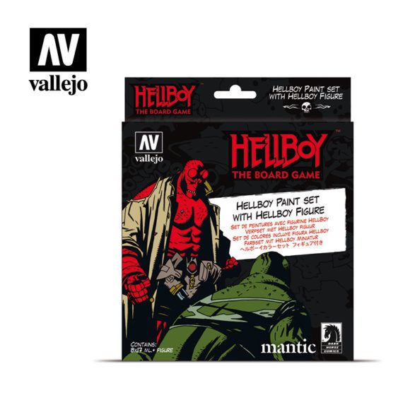 HELLBOY PAINT SET w/FIGURE