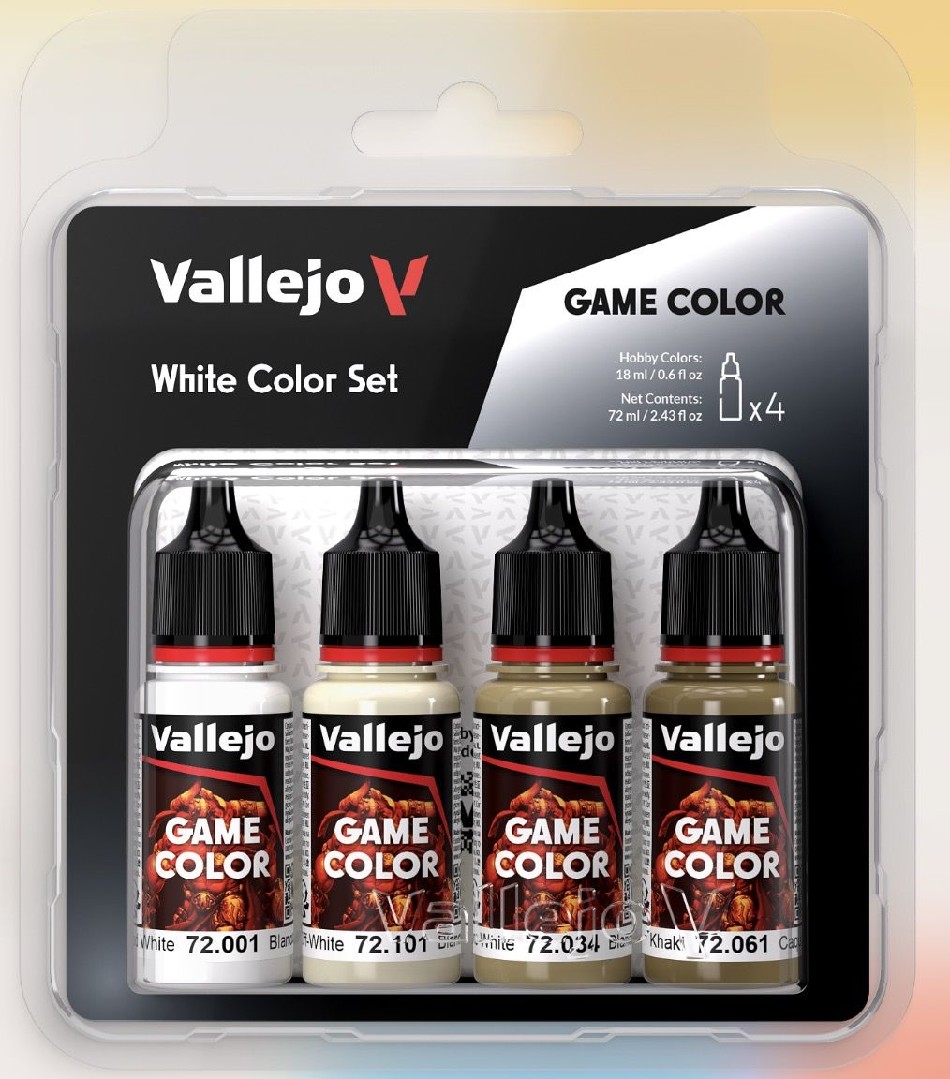GAME COLOR WHITE COLOUR SET (4PCS) 72001-101-034-061