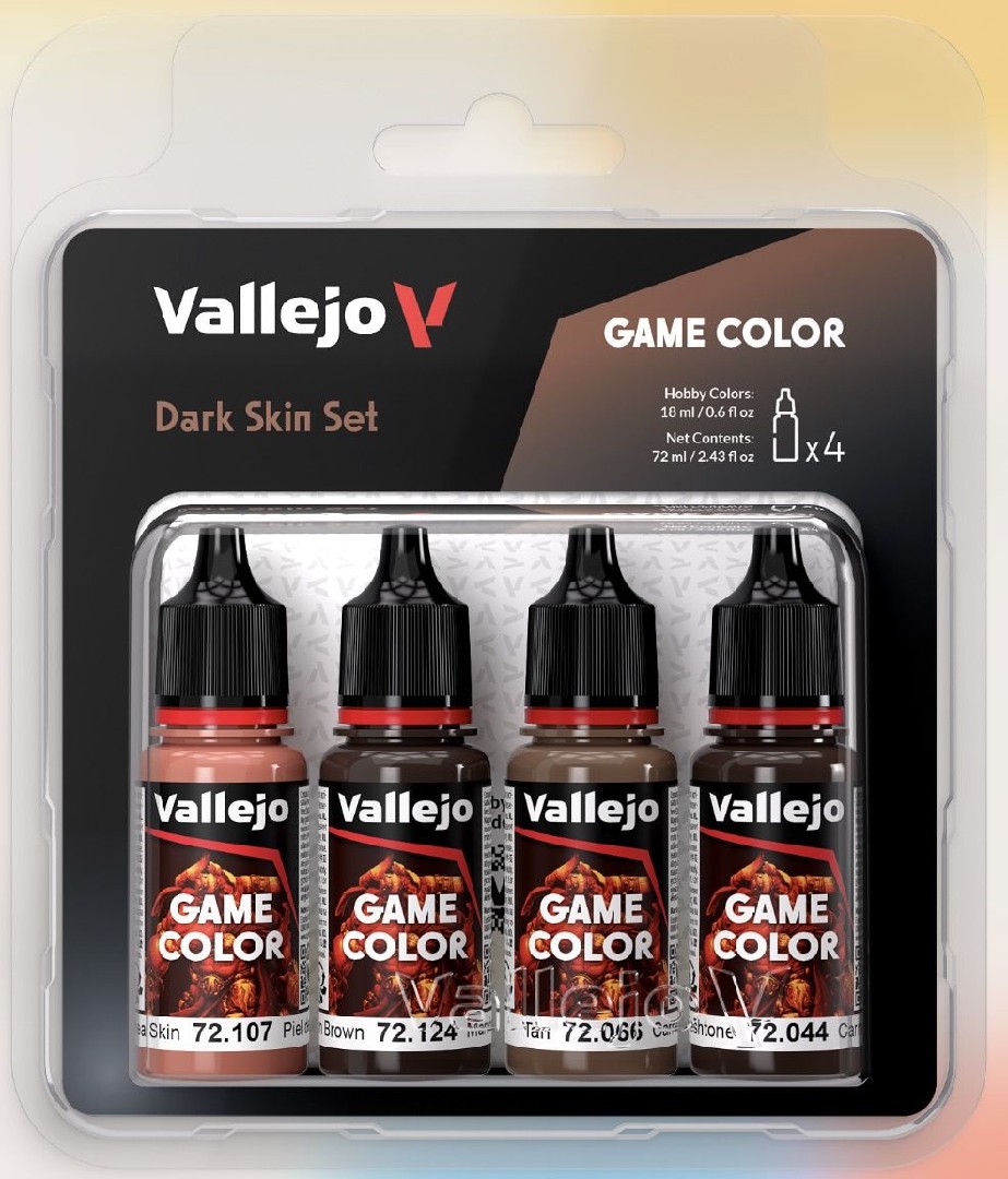 GAME COLOR DARK SKIN COLOUR SET (4PCS) 72107-066-044-124