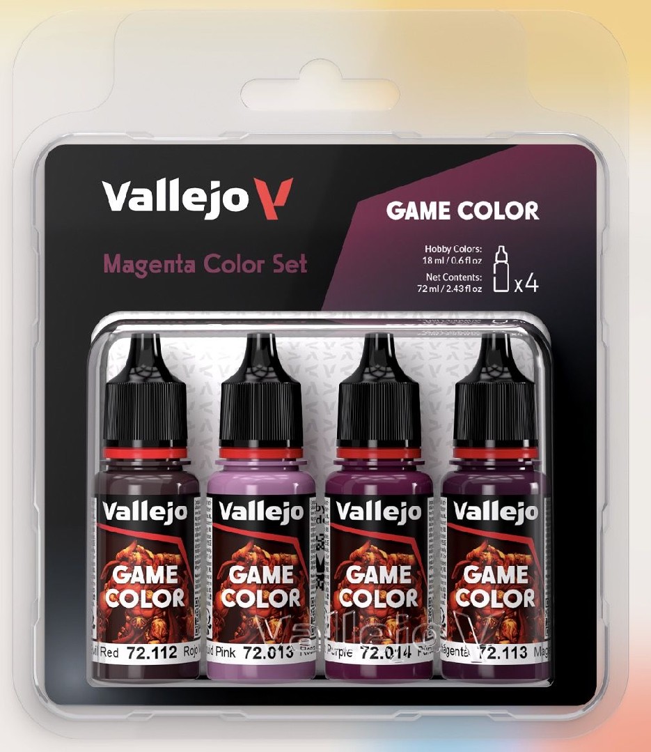 GAME COLOR MAGENTA COLOUR SET (4PCS) 72013-014-113-112