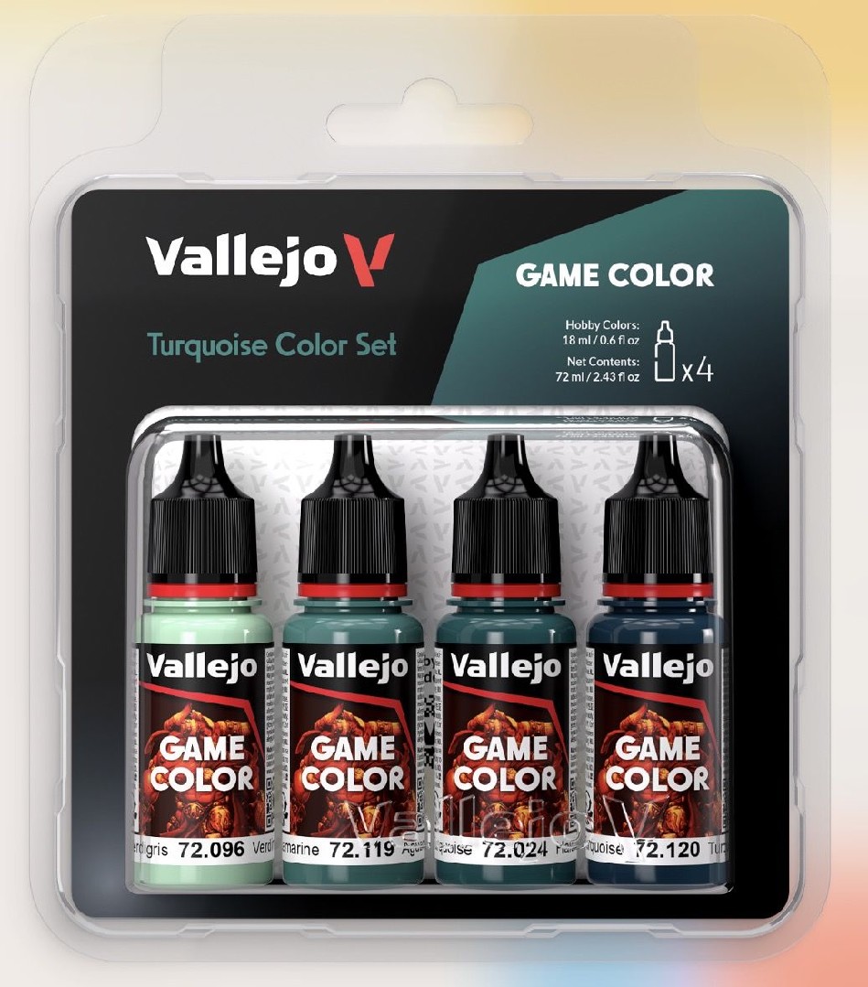 GAME COLOR TURQUOISE COLOUR SET (4PCS) 72096-119-024-120