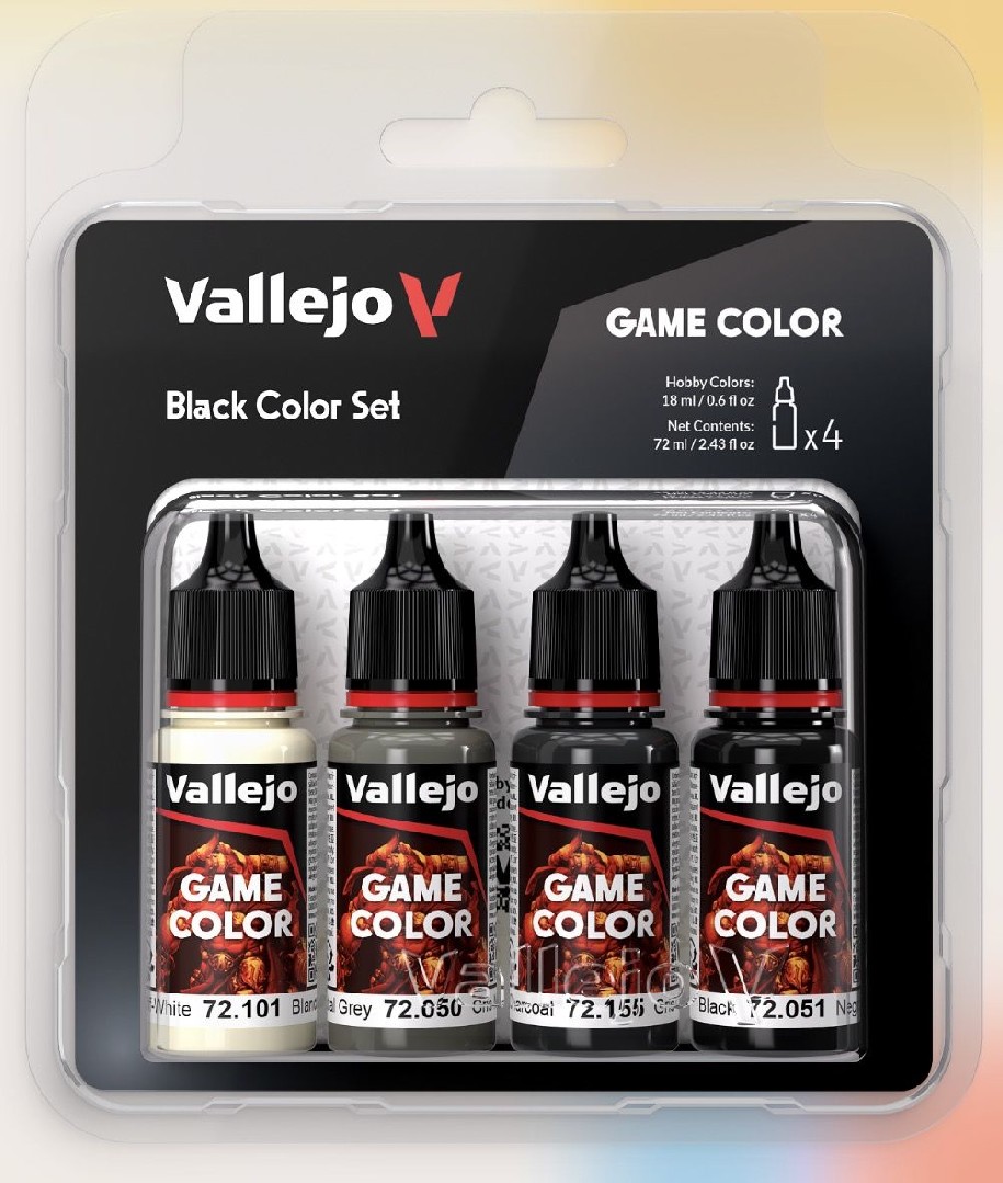 GAME COLOR BLACK COLOUR SET (4PCS) 72101-050-155-051