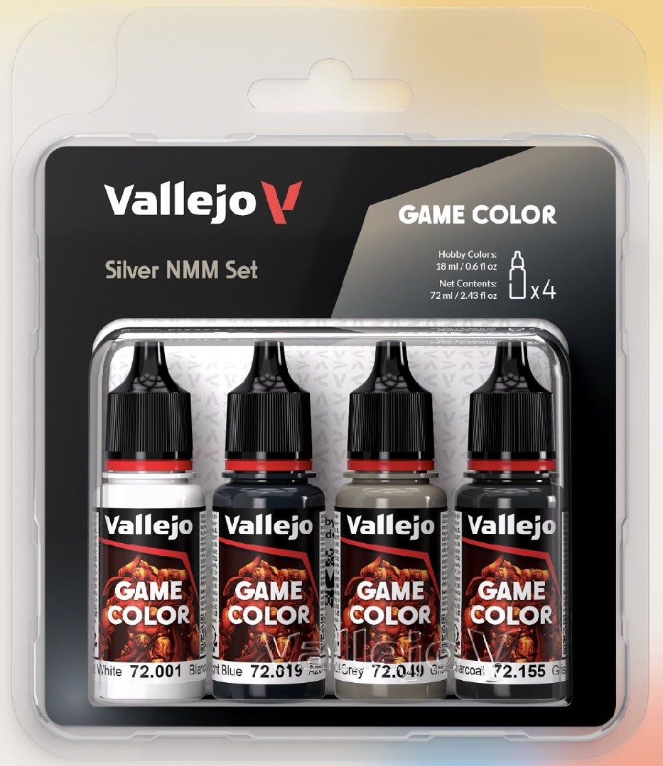 GAME COLOR SILVER NMM COLOUR SET (4PCS) 72001-049-019-155