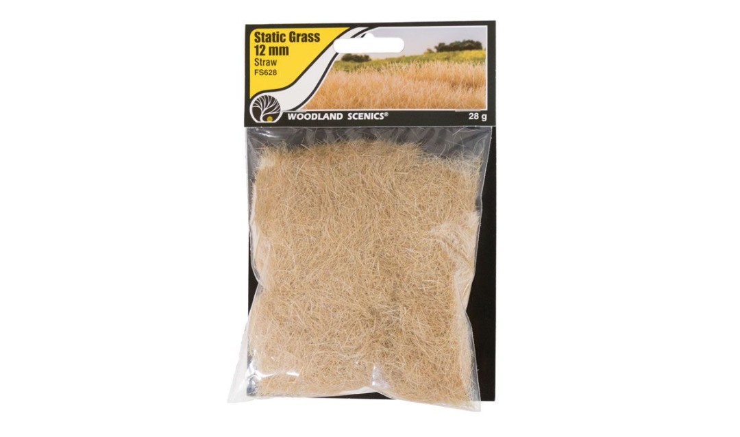 STATIC GRASS STRAW 12MM