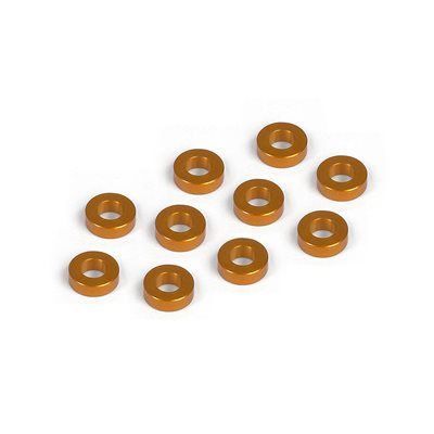 ALU SHIM 3X6X2.0MM - ORANGE (10)